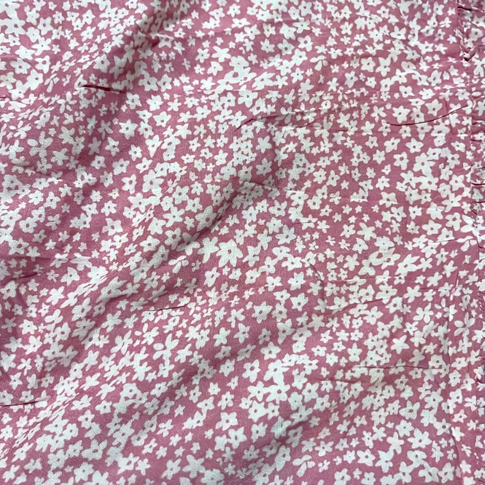 Women's Pink Floral Print Dress